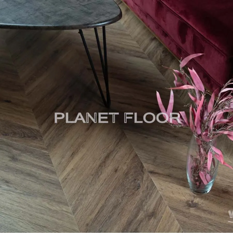 Виниловый ламинат Vinilam Parquet Chevron Glue RI107516 Шеврон Лувр Glue