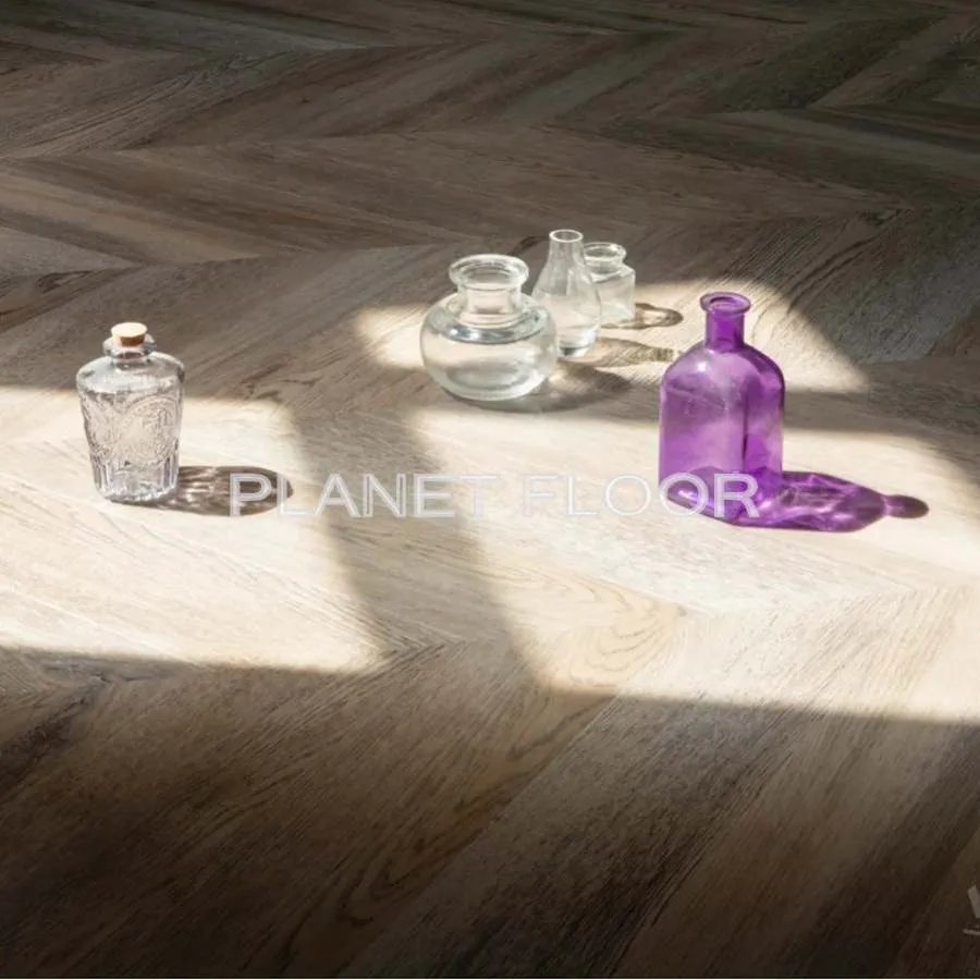 Виниловый ламинат Vinilam Parquet Chevron Glue RI153616CL4 Шеврон Шампань Glue