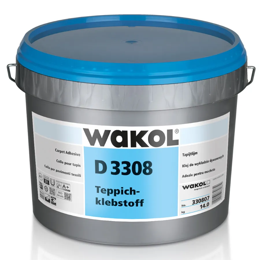Клей для ковровых покрытий Wakol D 3308 дисперсионный клей 14 кг