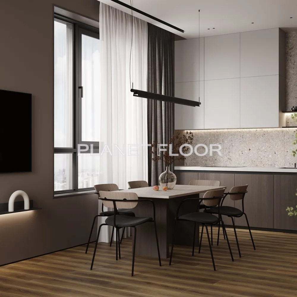 Виниловый ламинат Firstfloor 1F005 (коричневый дикий лес)