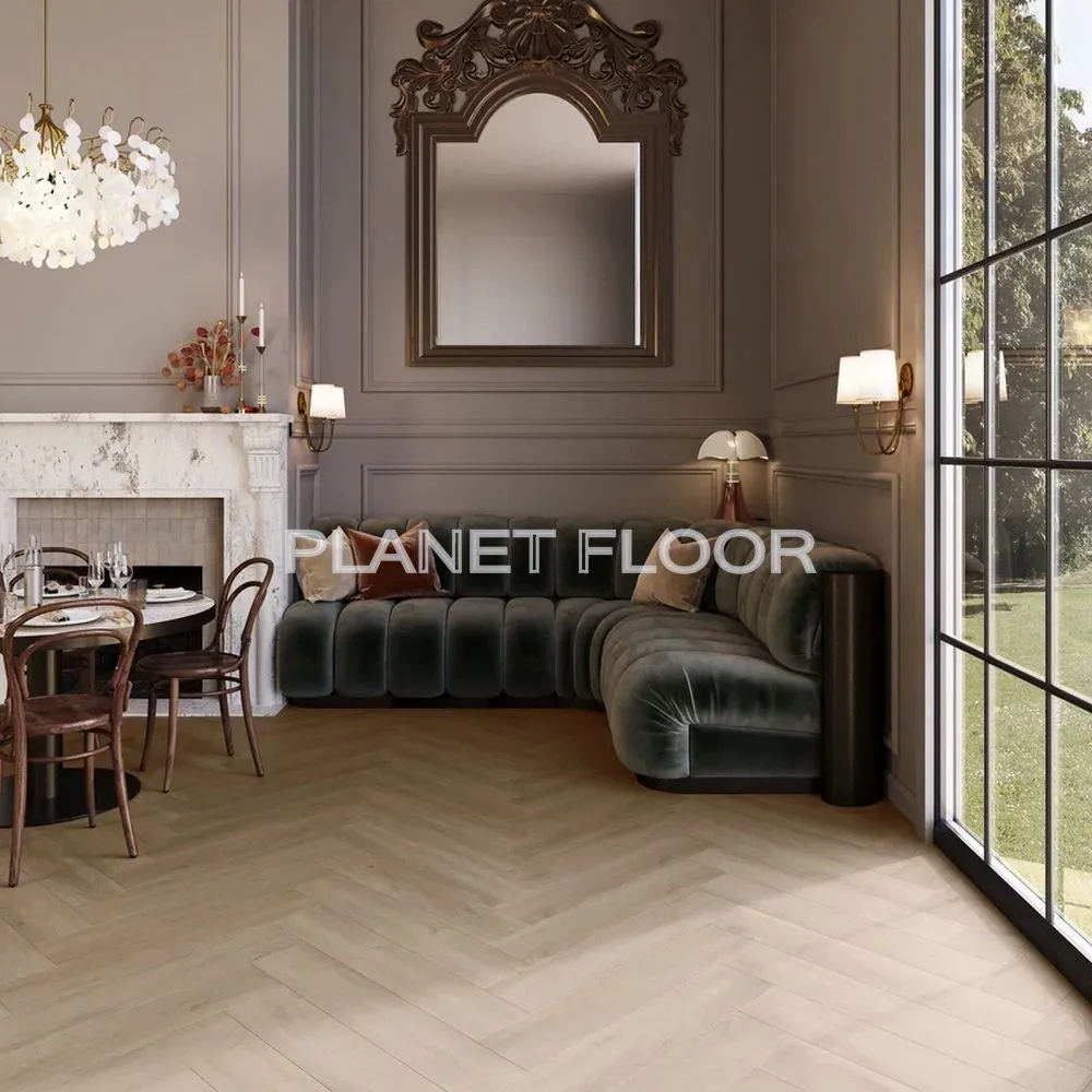 Виниловый ламинат Invictus Maximus Herringbone Divine oak (cookie 32)