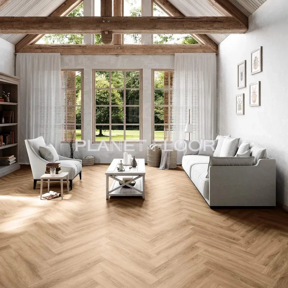 Виниловый ламинат Invictus Maximus Herringbone Divine oak (cookie 32)