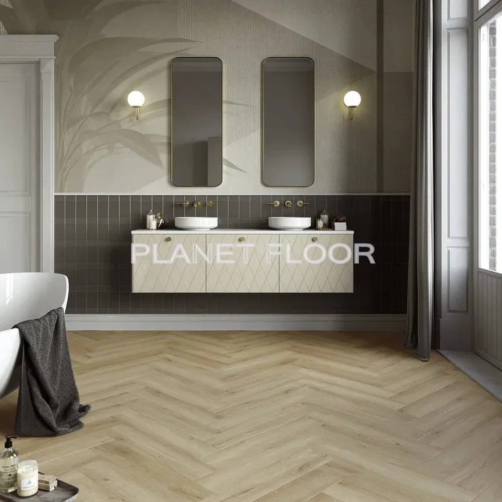 Виниловый ламинат Invictus Maximus Herringbone River oak (silt 39)