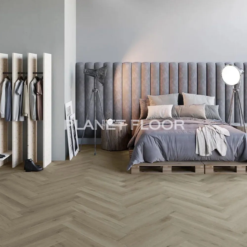 Виниловый ламинат Invictus Maximus Herringbone River oak (silt 39)