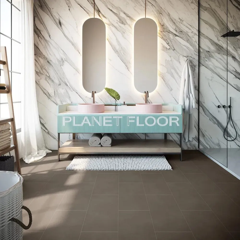Виниловый ламинат Invictus Maximus Tile Concrete Crush (charcoal)