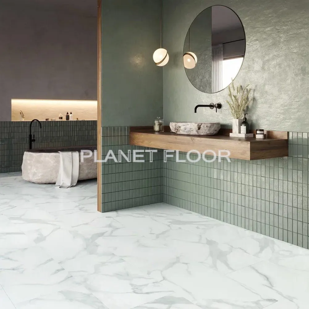 Виниловый ламинат Invictus Primus Tile Pure marble (snow 01)