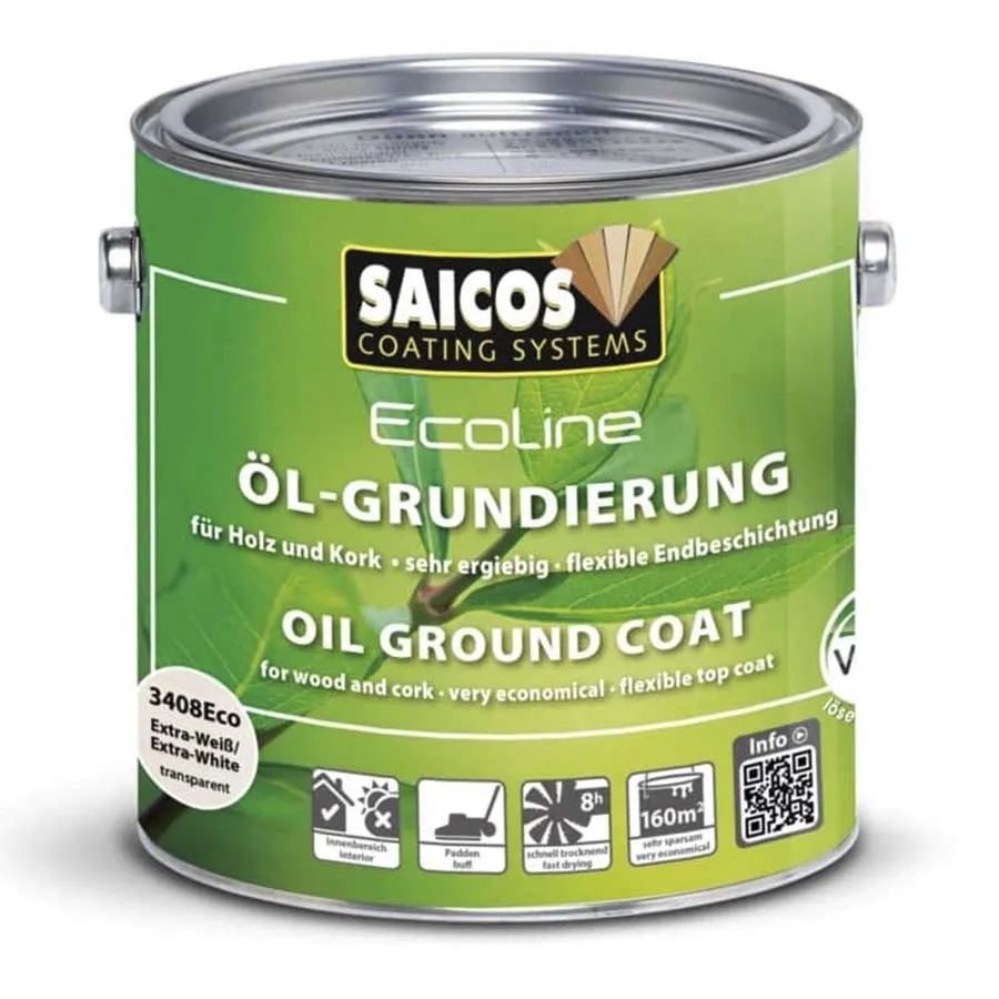Масло Saicos Ecoline Oil Ground Coat (белое) 0,125 л