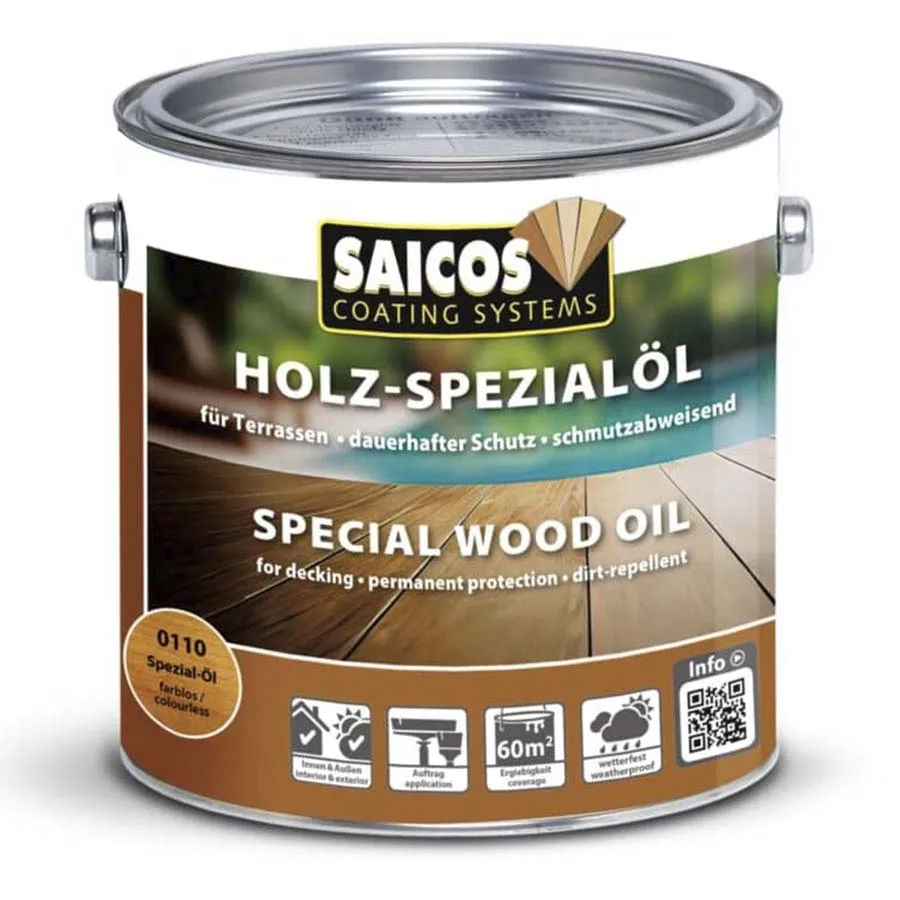Масло Saicos Special Wood Oil (цветное) 2,5 л
