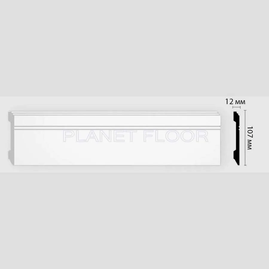 Плинтус напольный Decomaster D105-115 107x12x2400 мм