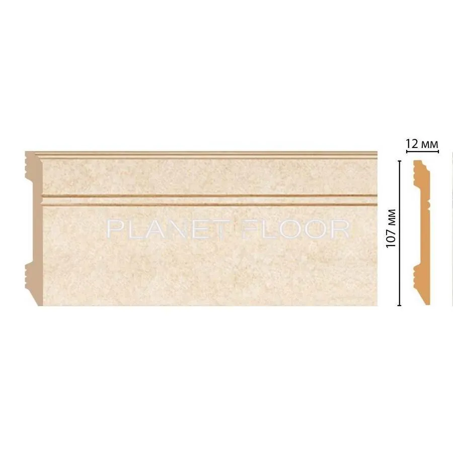 Плинтус напольный Decomaster D105-18D 107x12x2400 мм