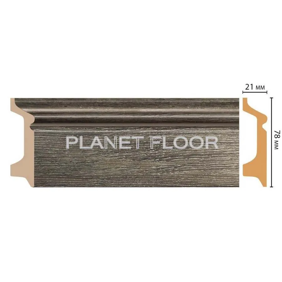 Плинтус напольный Decomaster D122-86 78x21x2400 мм