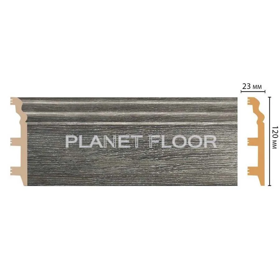 Плинтус напольный Decomaster D233-86 120×23×2400 мм