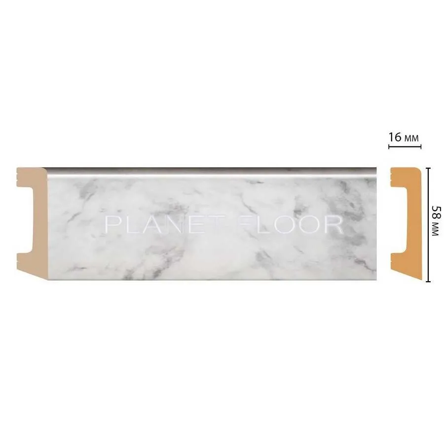 Плинтус напольный Decomaster D234-79 58x16x2400 мм