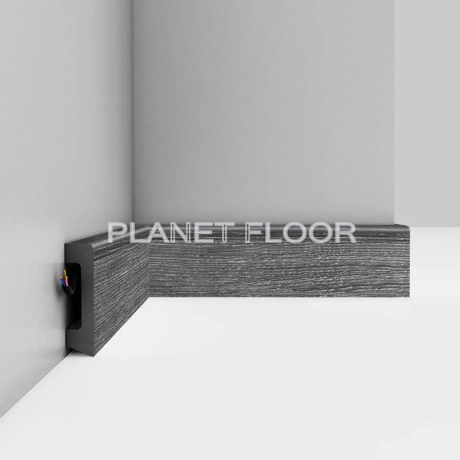 Плинтус напольный Decomaster D234-87 58×16×2400 мм