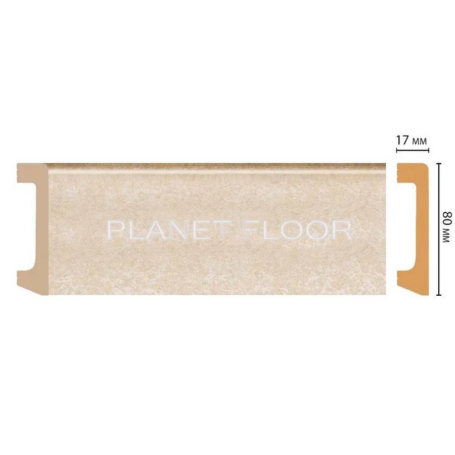 Плинтус напольный Decomaster D235-18D 80×17×2400 мм