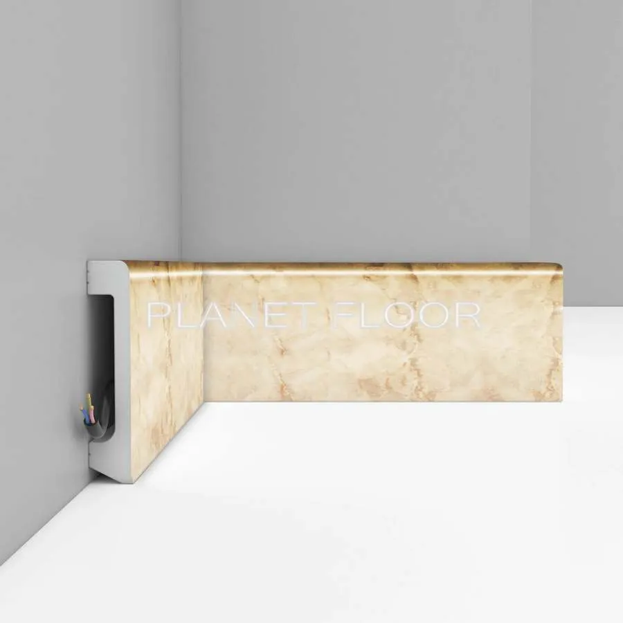 Плинтус напольный Decomaster D235-80 80×17×2400 мм