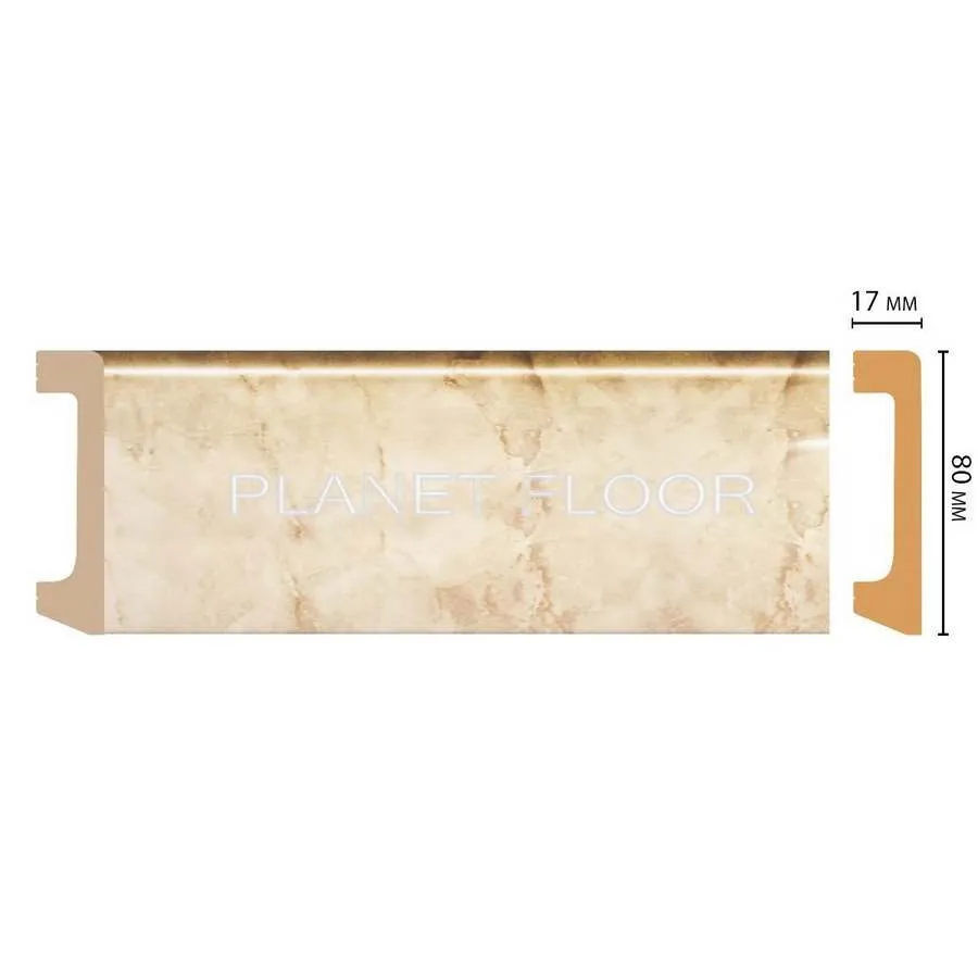 Плинтус напольный Decomaster D235-80 80×17×2400 мм