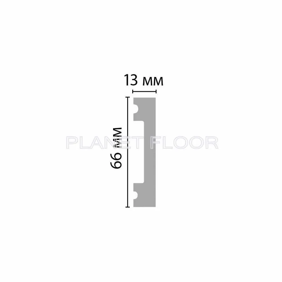 Плинтус молдинг Decomaster D157-1629G 66x13x2900 мм