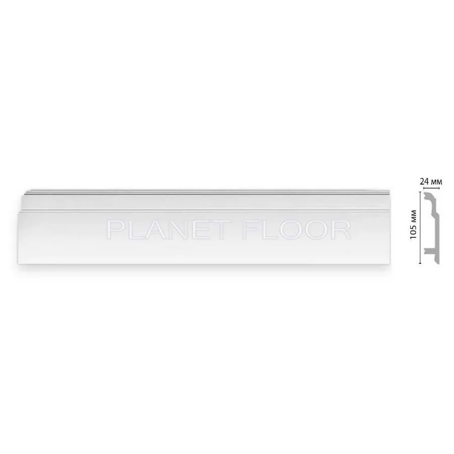 Плинтус напольный Decomaster A155 105x24x2000 мм