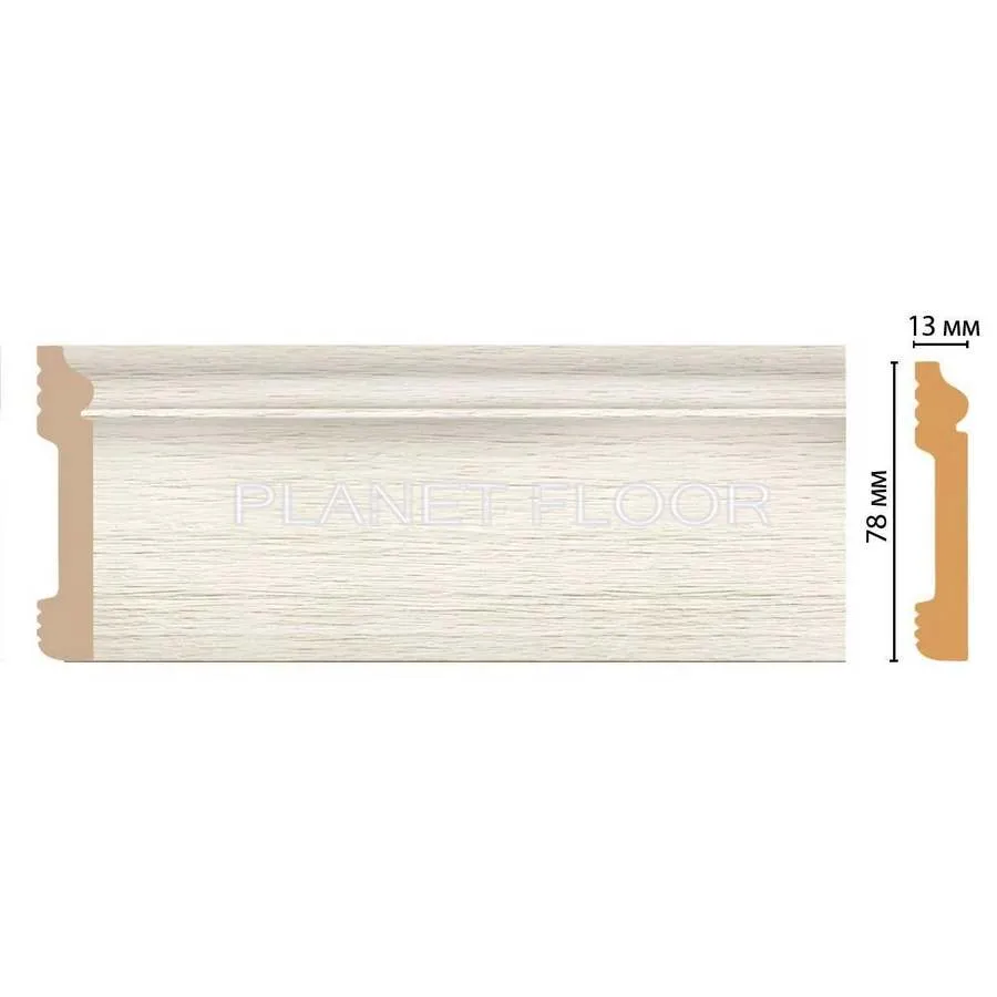 Плинтус напольный Decomaster D005-70 79x13x2400 мм