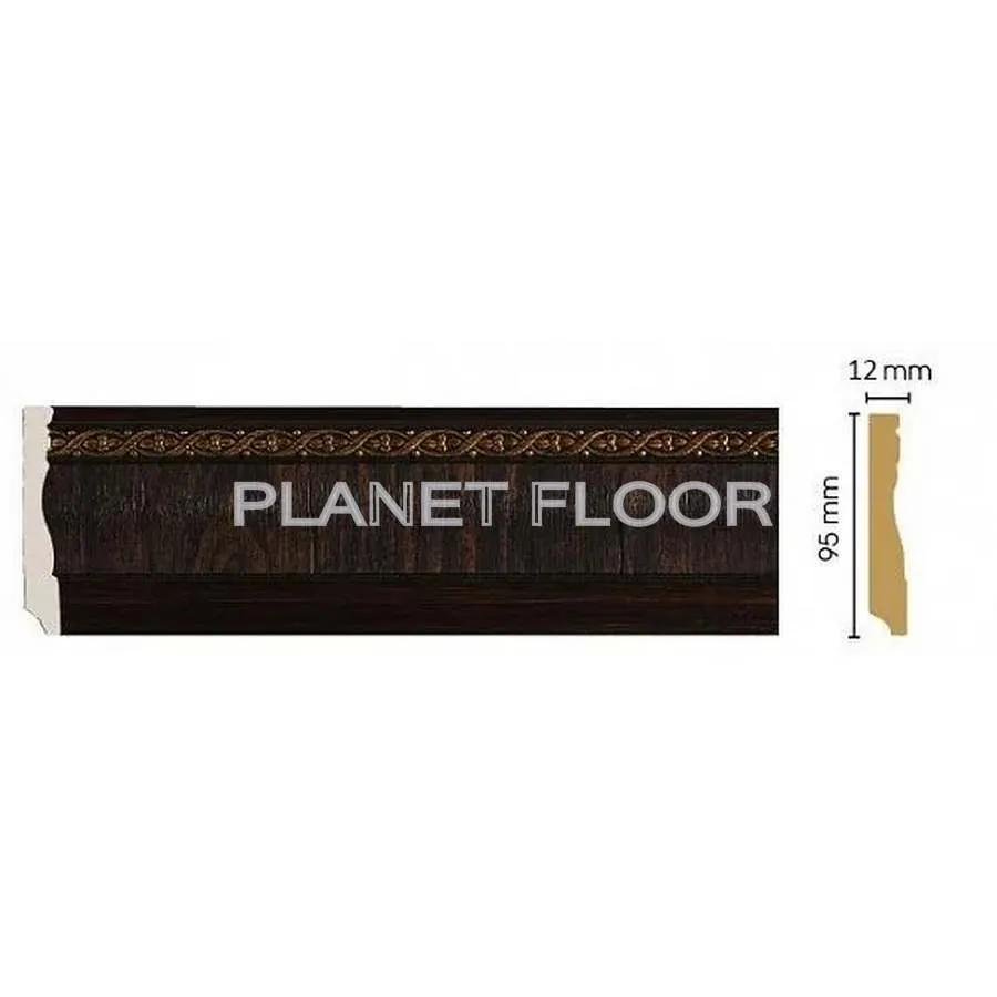Плинтус напольный Decomaster 153-1 95x12x2400 мм