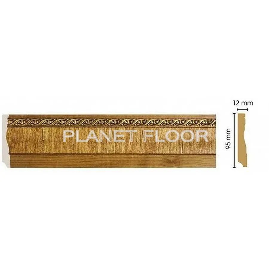 Плинтус напольный Decomaster 153-4 95x12x2400 мм