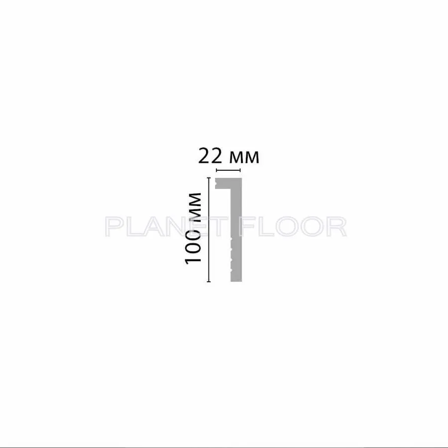 Плинтус напольный гибкий Decomaster D171 100x22x2000 мм