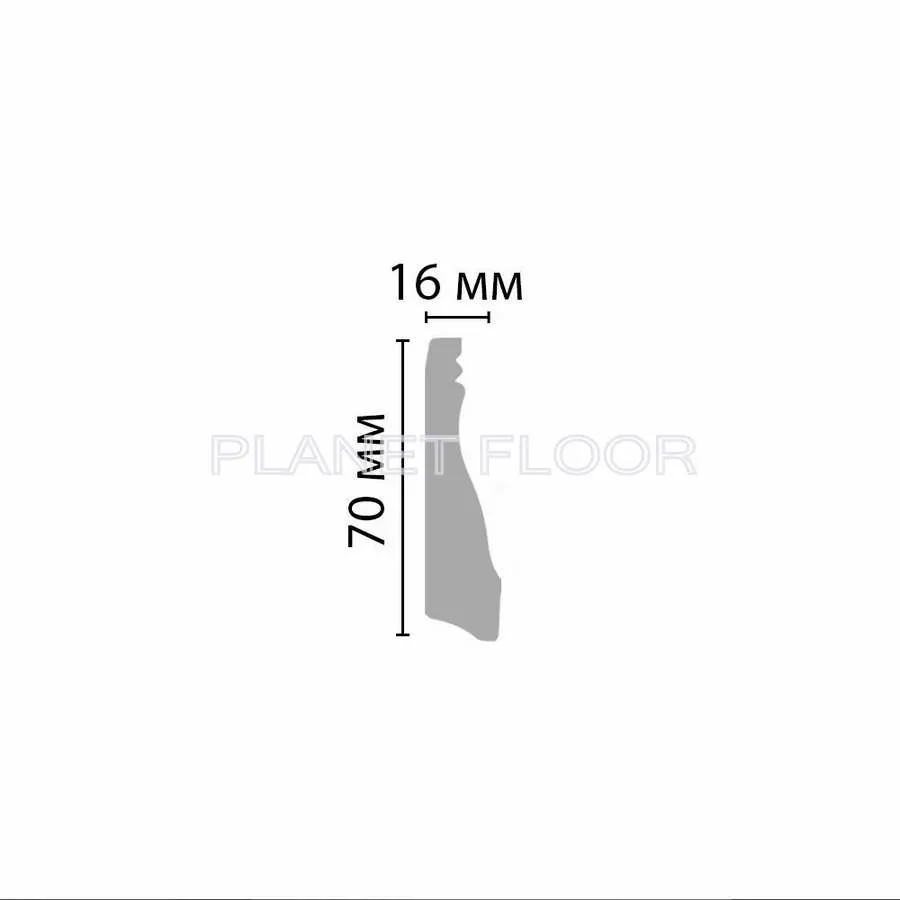 Плинтус напольный Decomaster D193-115 70x16x2000 мм