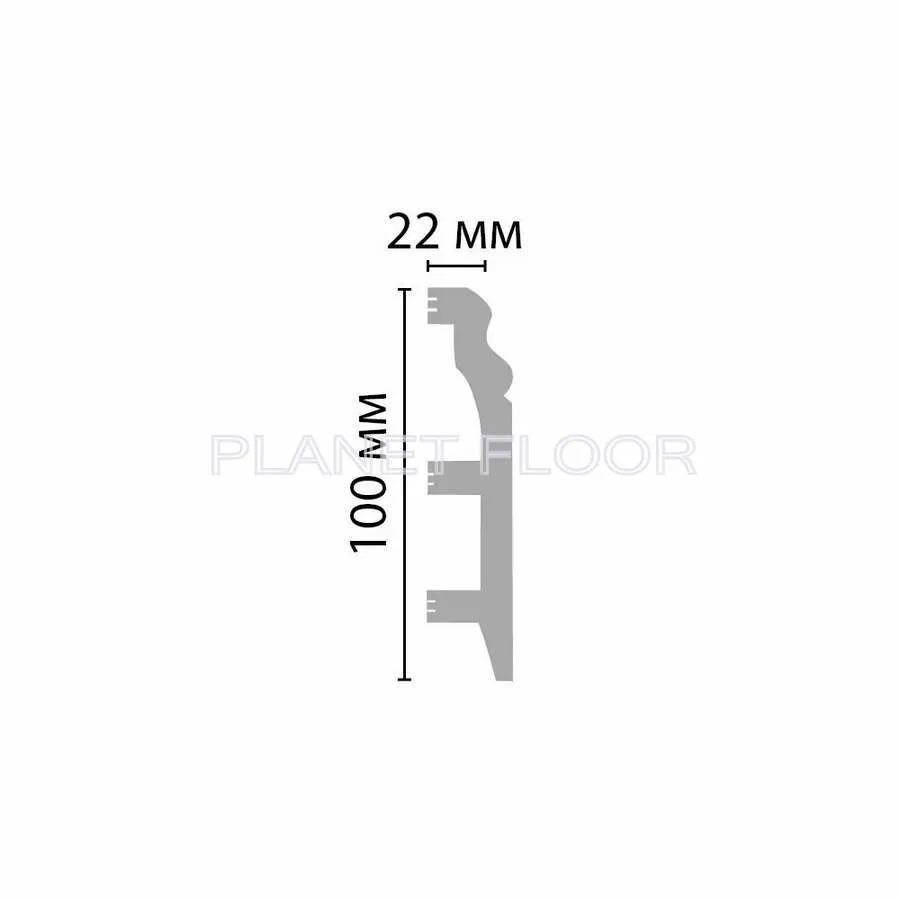 Плинтус напольный Decomaster D232-112 ДМ 100x22x2400 мм