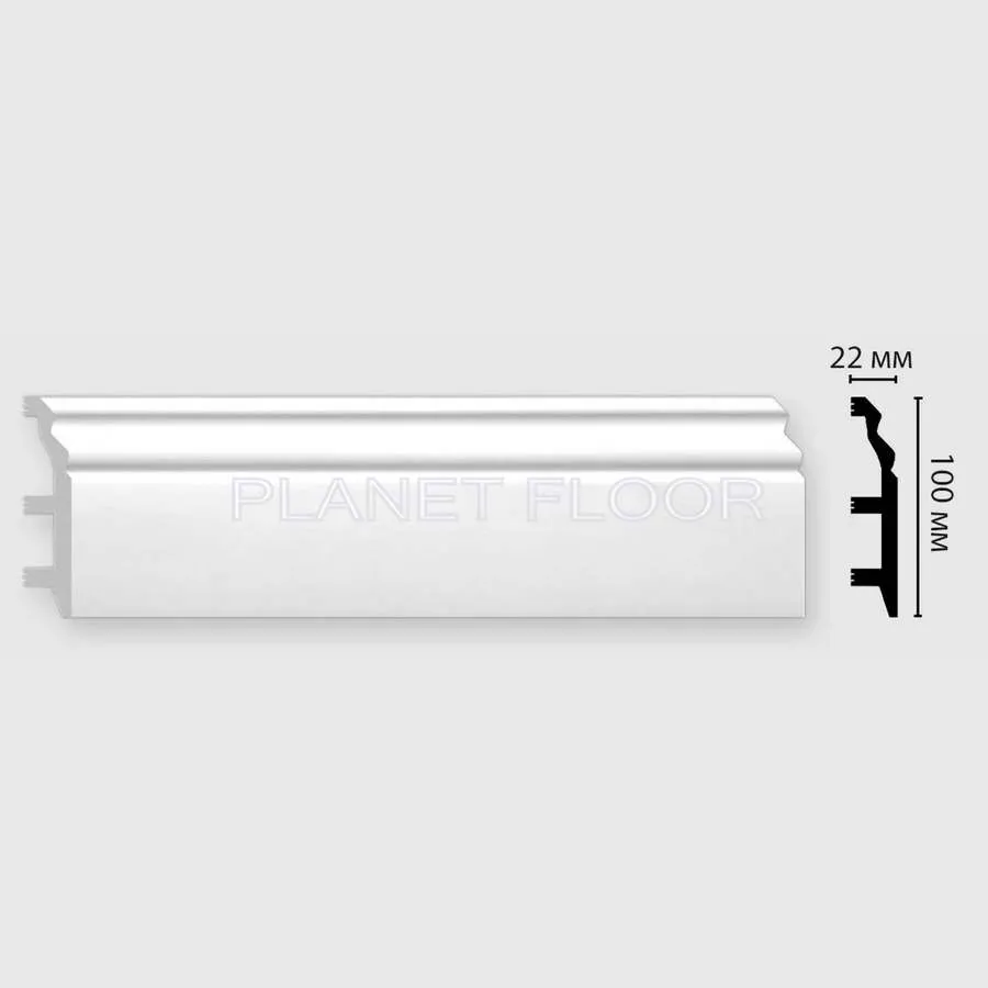 Плинтус напольный Decomaster D232-115 100x22x2400 мм