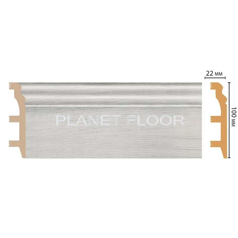 Плинтус напольный Decomaster D232-84 100×22×2400 мм