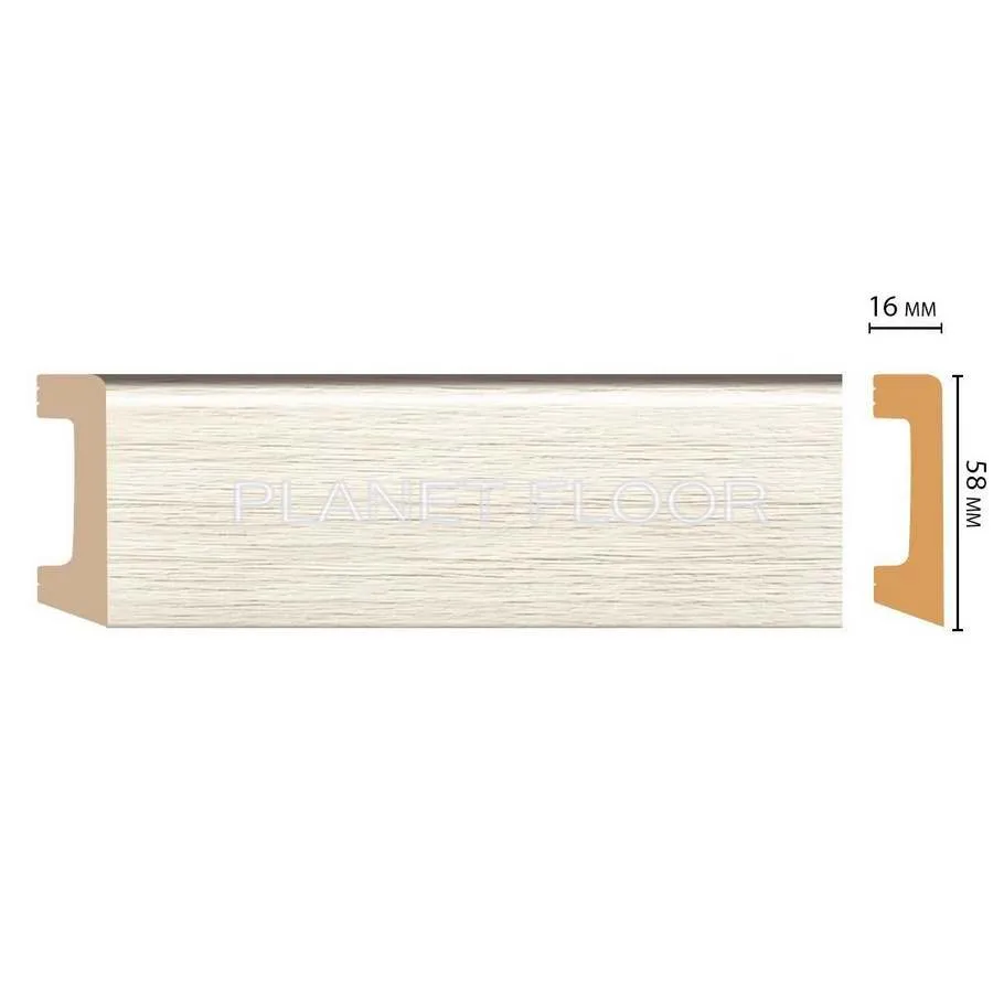 Плинтус напольный гибкий Decomaster D234-70 58x16x2400 мм