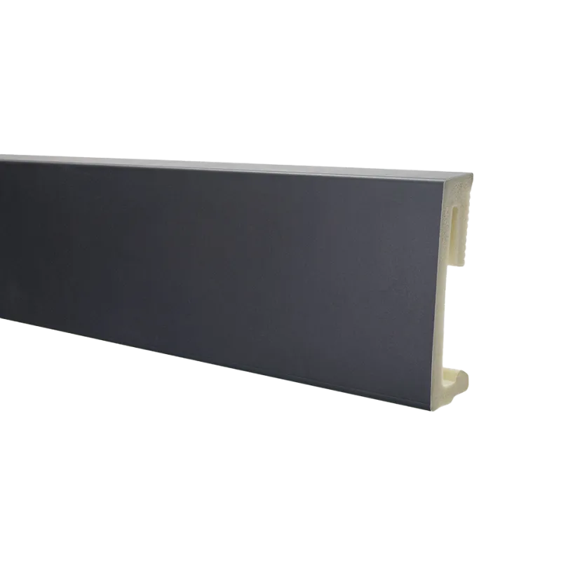 Напольный плинтус SALAG ALPHA Czarny 60  мм 22713